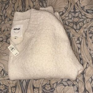 Aerie Teddy Boucle Sweater in color “Natural”